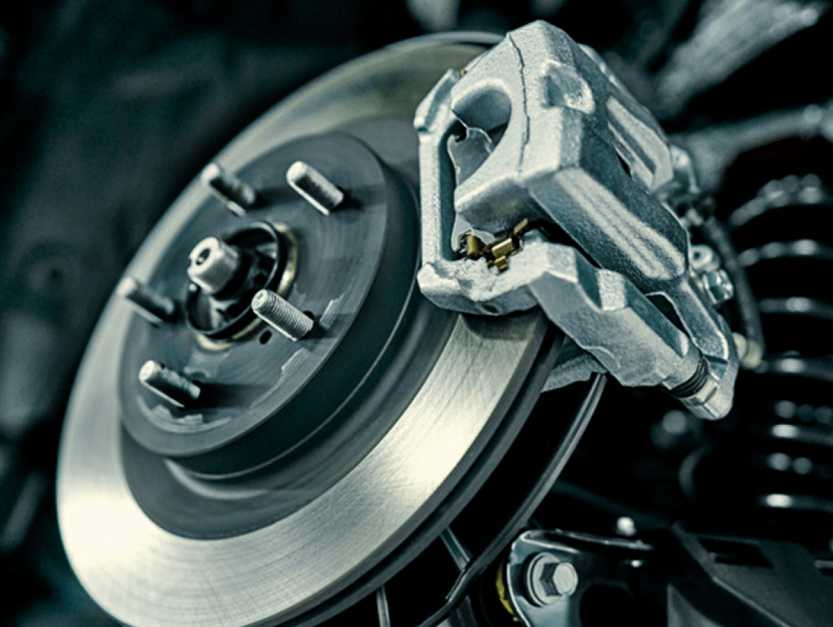 Vue technique détaillée d'un système de freinage automobile